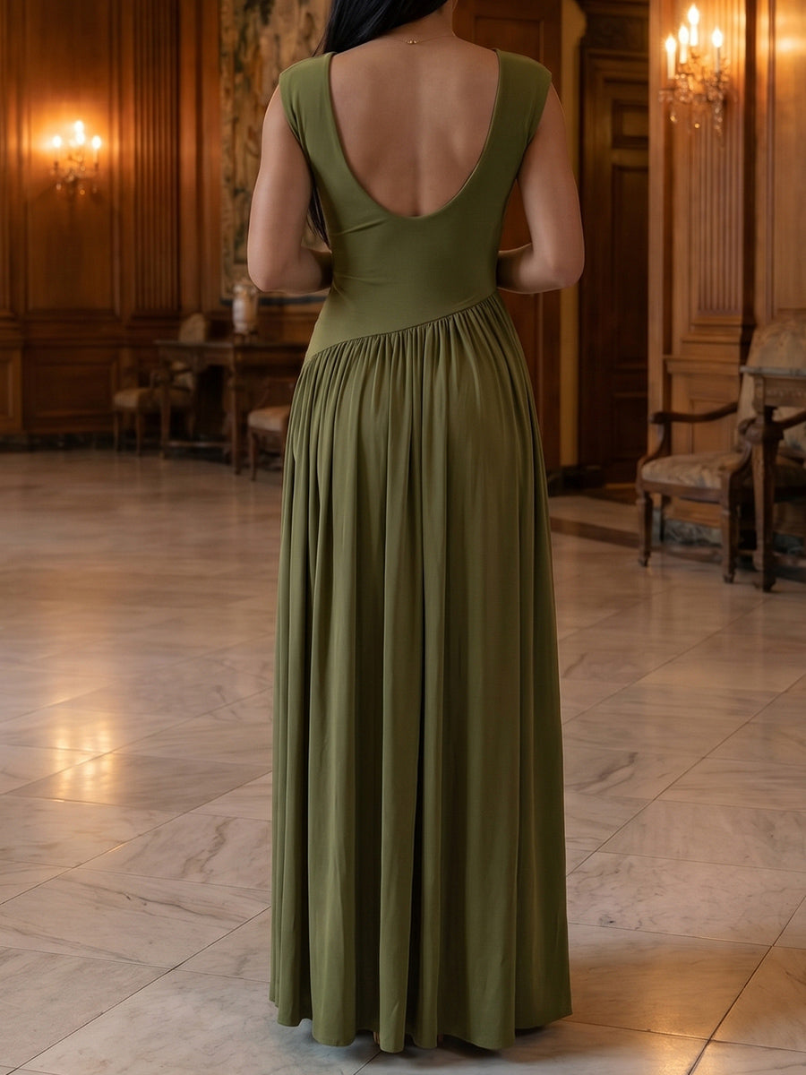 A-line/Princess Scoop Ankle-Length Chiffon Mother of the Bride Dresses