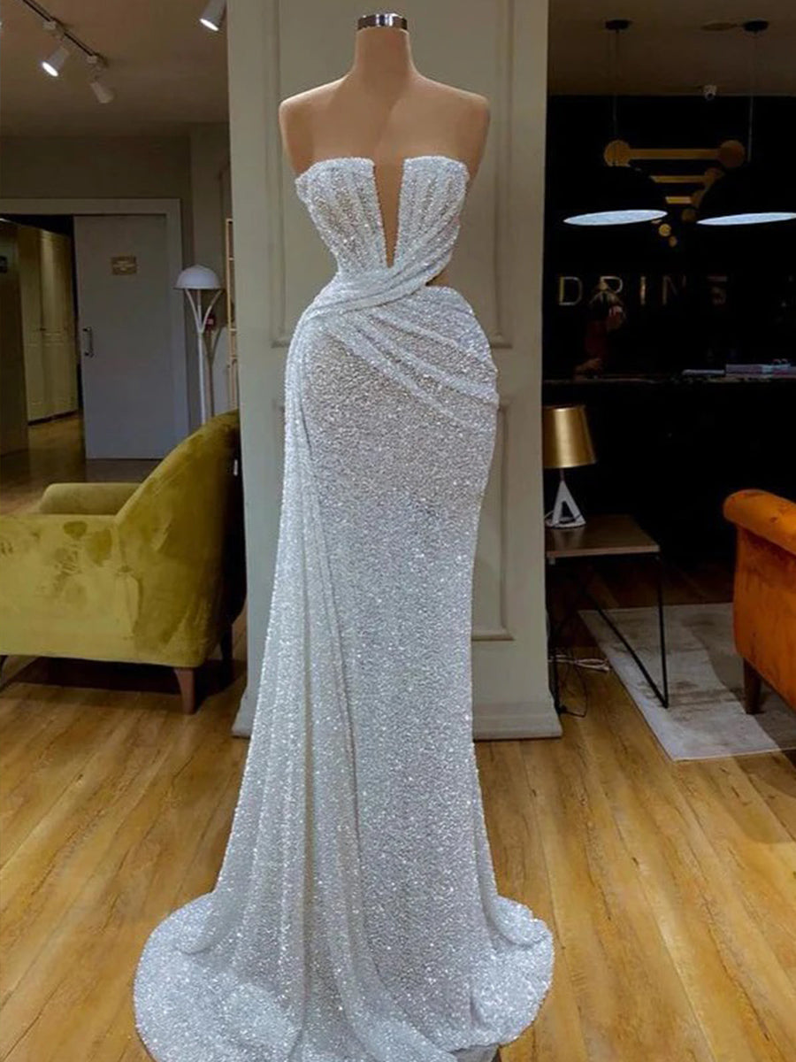 Sheath Straight Beading Floor-Length Other Prom Dress